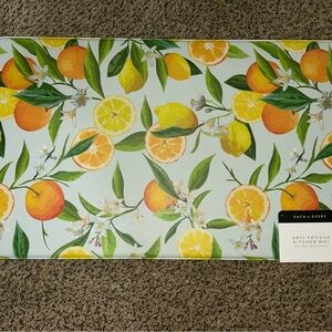 Citrus Print Anti-Fatigue Kitchen Mat